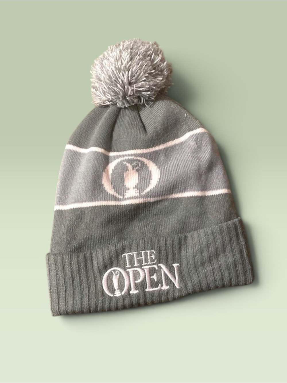 Women’s Grey U.S. Open Pom Beanie - Winter Hat